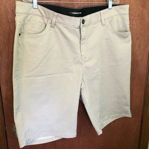 Liz Claiborne Khaki Bermuda Shorts, Size 20W